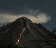 Arenal is constantly erupting