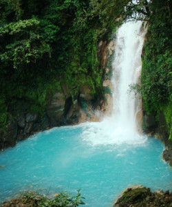 waterfall at celeste