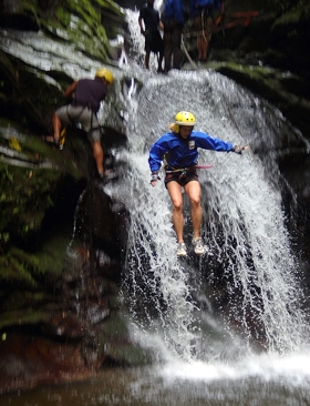 Serendipity introduces Costa Rica canyoning to Mike