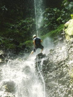 You can't escape getting wet when you canyoneer in the warm tropical streams of Costa Rica.