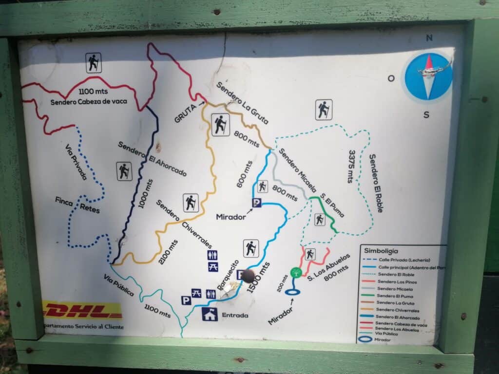 trail map of Prusia Forest