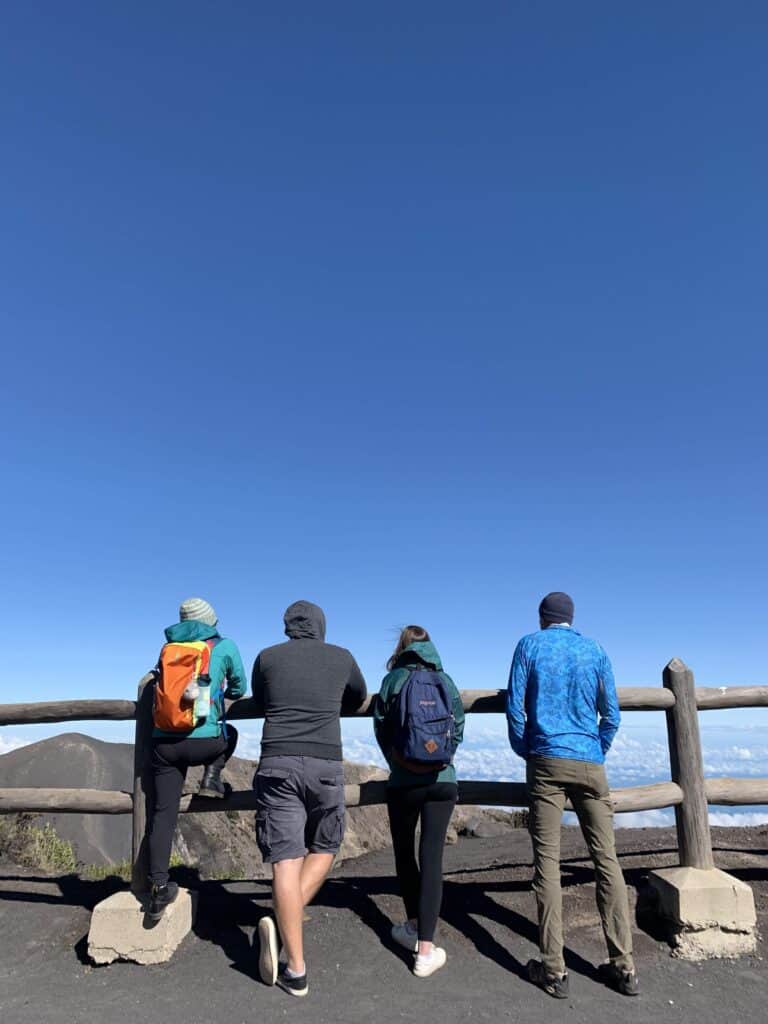 lookout point over Irazu Volcano crater
