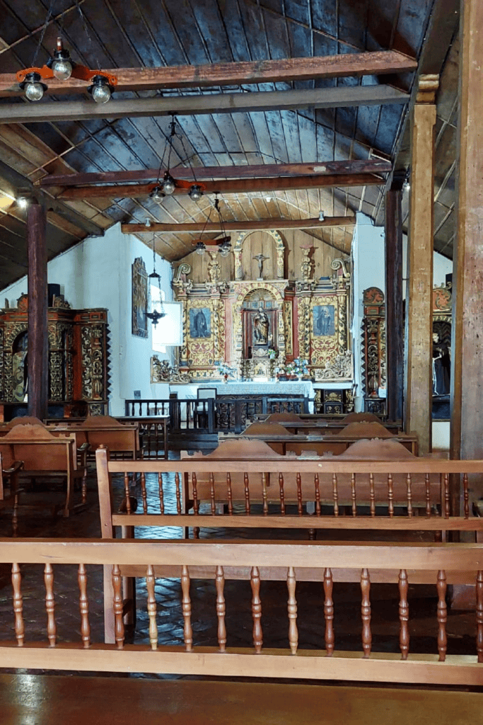 the interior of the Orosi Historical Church