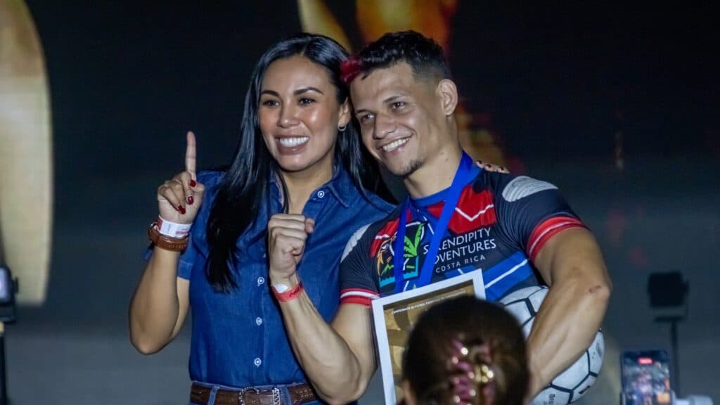 Dayron Mata winning third place at Pulse Monterrey Freestyle Football North American Championships